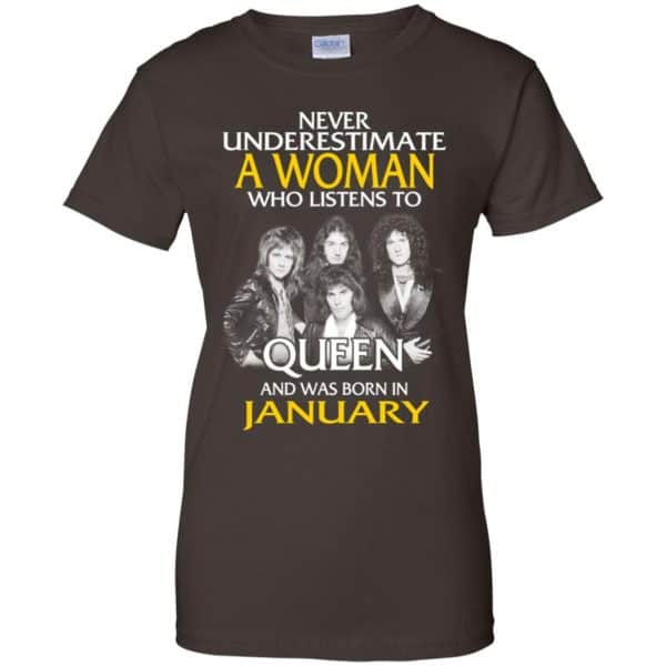 A Woman Who Listens To Queen And Was Born In January T-Shirts, Hoodie, Tank 12