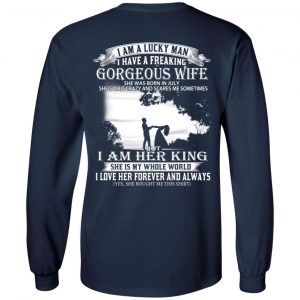 I Am A Lucky Man I Have A Freaking Gorgeous Wife Born In July T-Shirts, Hoodie, Tank 21