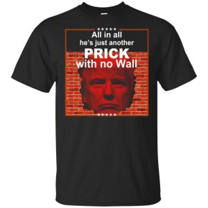 All In All He’s Just Another Prick With No Wall Donald Trump T-Shirts, Hoodie, Tank Apparel