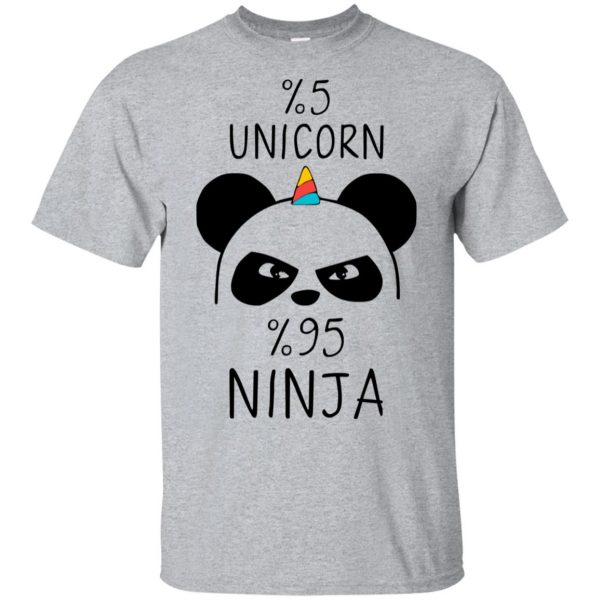 Pandacorn 5% Unicorn 95% Ninja T-Shirts, Hoodie, Tank 3