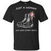 Just A Woman Who Wore Combat Boots T-Shirts, Hoodie, Tank 2