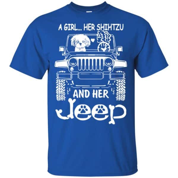 A Girl Her Shih Tzu And Her Jeep T-Shirts, Hoodie, Tank 5