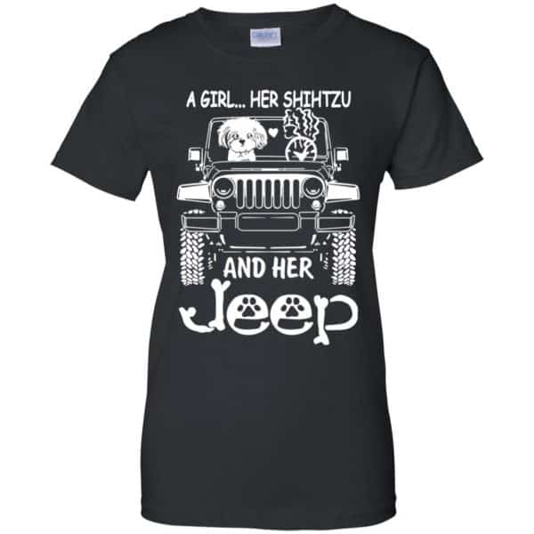 A Girl Her Shih Tzu And Her Jeep T-Shirts, Hoodie, Tank 11