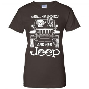 A Girl Her Shih Tzu And Her Jeep T-Shirts, Hoodie, Tank 23