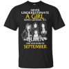A Girl Who Listens To Queen And Was Born In September T-Shirts, Hoodie, Tank 1