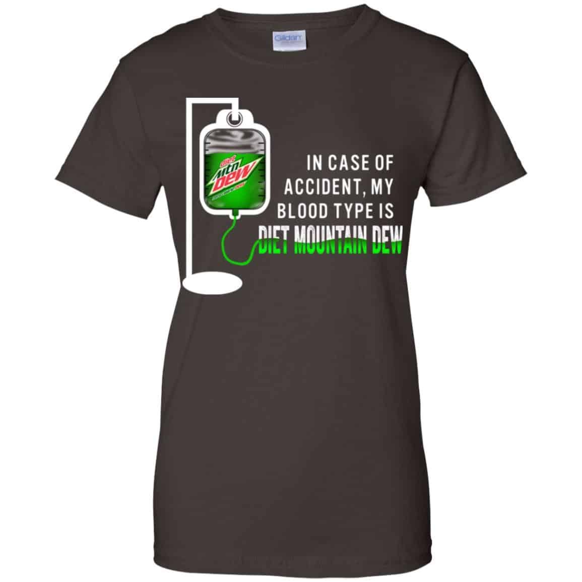 In Case Of Accident My Blood Type Is Diet Mountain Dew T-Shirts, Hoodie,  Tank | 0sTees