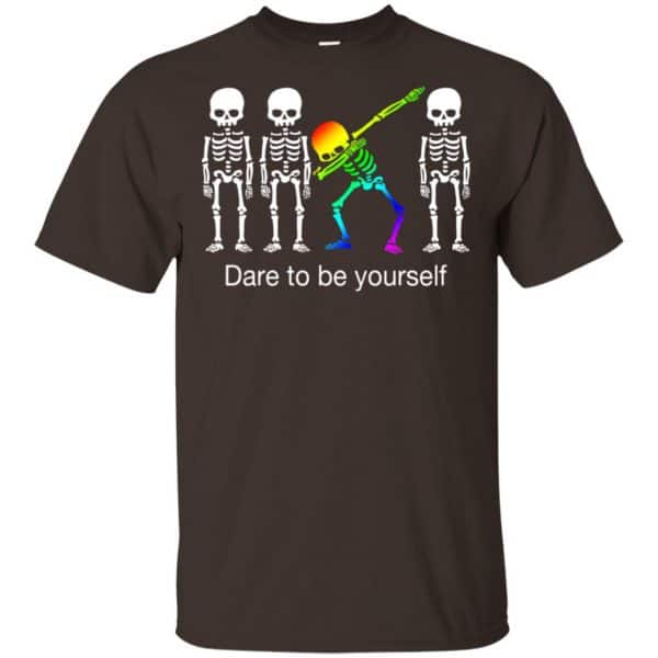 Dabbing Skeleton: Dare To Be Yourself T-Shirts, Hoodie, Tank Apparel 4