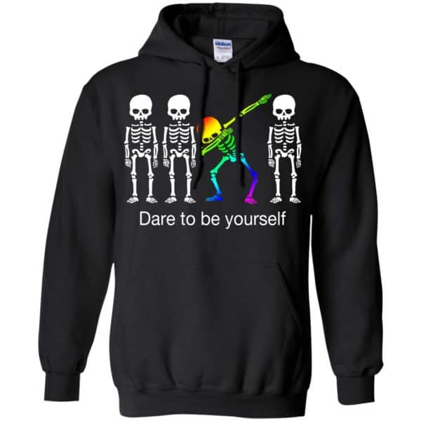 Dabbing Skeleton: Dare To Be Yourself T-Shirts, Hoodie, Tank Apparel 7