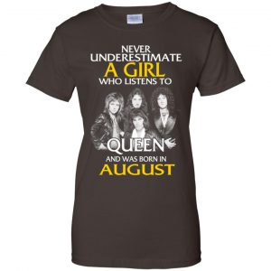 A Girl Who Listens To Queen And Was Born In August T-Shirts, Hoodie, Tank 23
