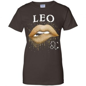 Leo Zodiac July August Birthday Gift Golden Lipstick T-Shirts, Hoodie, Tank 23