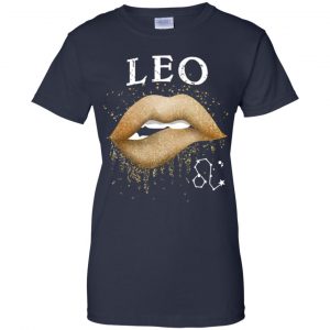 Leo Zodiac July August Birthday Gift Golden Lipstick T-Shirts, Hoodie, Tank 24