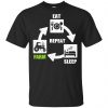 Eat Sleep Farm Repeat Farming T-Shirts, Hoodie, Tank 2 Eat Sleep Farm Repeat Farming T-Shirts, Hoodie, Tank 2