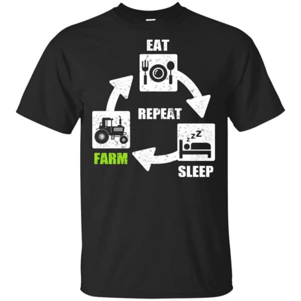 Eat Sleep Farm Repeat Farming T-Shirts, Hoodie, Tank 3