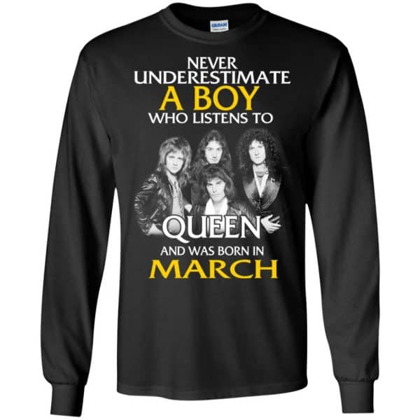 A Boy Who Listens To Queen And Was Born In March T-Shirts, Hoodie, Tank 7