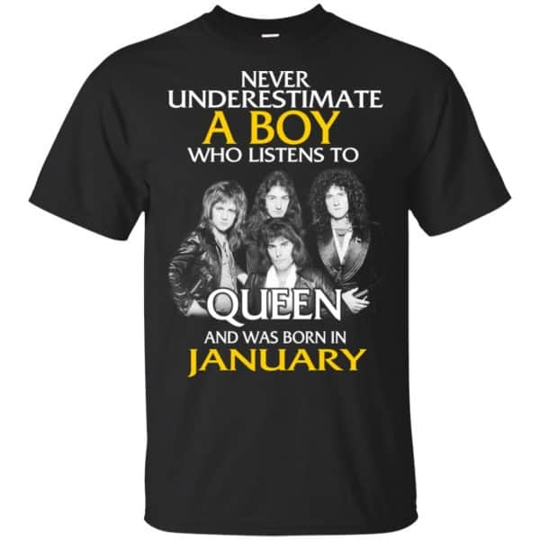 A Boy Who Listens To Queen And Was Born In January T-Shirts, Hoodie, Tank 3