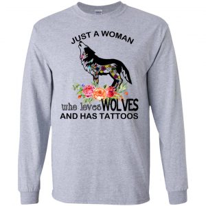 Just A Woman Who Loves Wolves And Has Tattoos T-Shirts, Hoodie, Tank 17