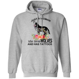 Just A Woman Who Loves Wolves And Has Tattoos T-Shirts, Hoodie, Tank 20