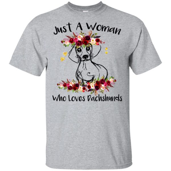 Just A Woman Who Loves Dachshunds T-Shirts, Hoodie, Tank 3