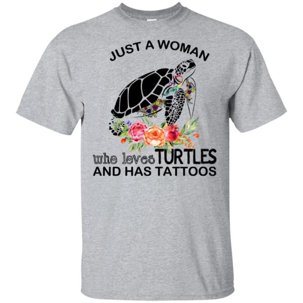 Just A Woman Who Loves Turtles And Has Tattoos T-Shirts, Hoodie, Tank 3