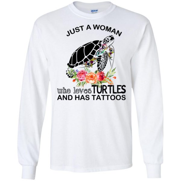 Just A Woman Who Loves Turtles And Has Tattoos T-Shirts, Hoodie, Tank 7