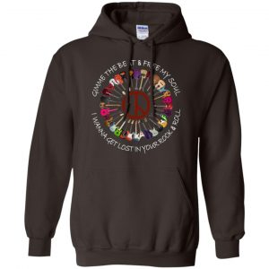 Hippie Guitar Rock Gimme The Beat And Free My Soul I Wanna Get Lost In Your Rock And Roll T-Shirts, Hoodie, Tank 20