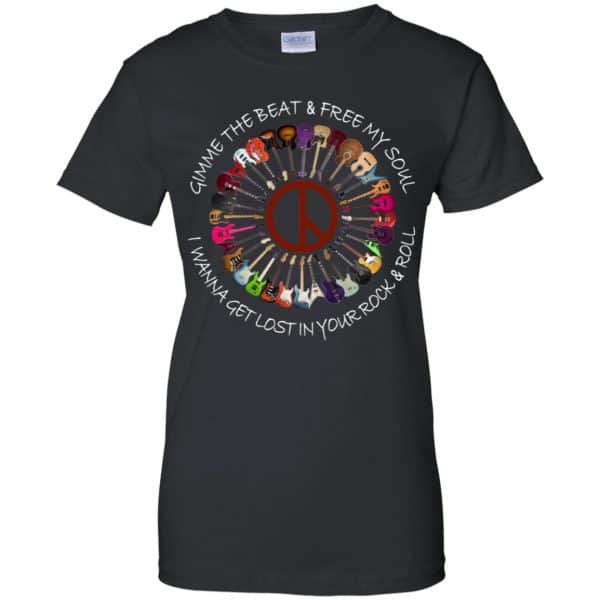 Hippie Guitar Rock Gimme The Beat And Free My Soul I Wanna Get Lost In Your Rock And Roll T-Shirts, Hoodie, Tank 11
