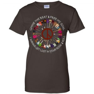 Hippie Guitar Rock Gimme The Beat And Free My Soul I Wanna Get Lost In Your Rock And Roll T-Shirts, Hoodie, Tank 23