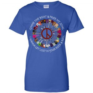 Hippie Guitar Rock Gimme The Beat And Free My Soul I Wanna Get Lost In Your Rock And Roll T-Shirts, Hoodie, Tank 25
