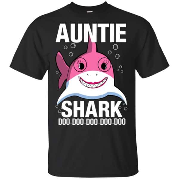 Auntie Shark Doo Doo Doo Doo Doo T-Shirts, Hoodie, Tank Apparel 3