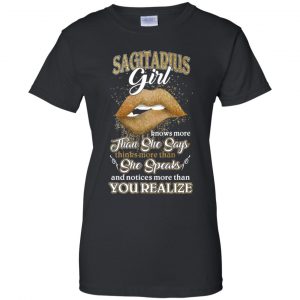 Sagittarius Girl Knows More Than She Says Zodiac Birthday T-Shirts, Hoodie, Tank 9