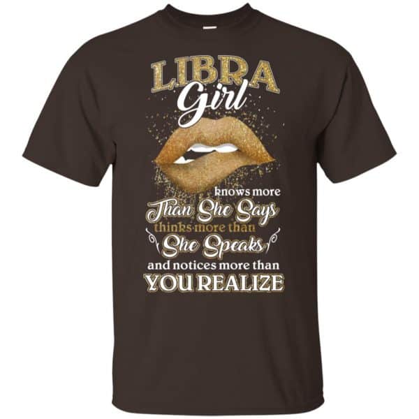 Libra Girl Knows More Than She Says Zodiac Birthday T-Shirts, Hoodie, Tank 4