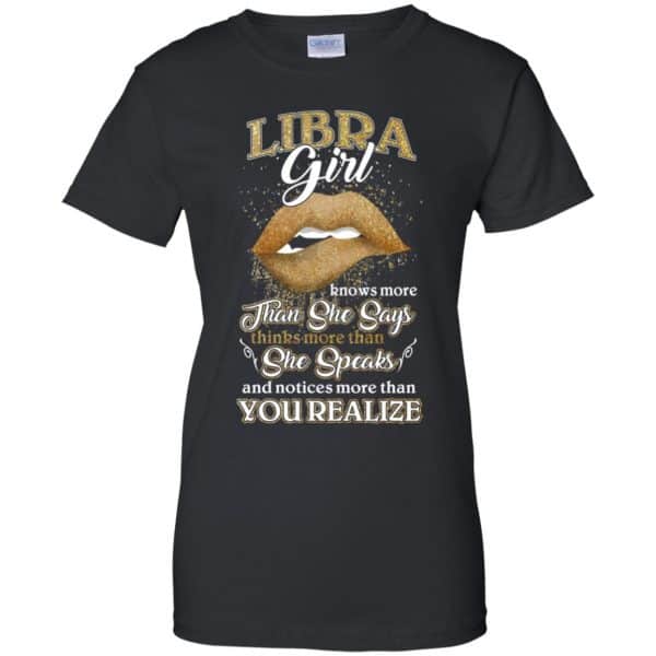 Libra Girl Knows More Than She Says Zodiac Birthday T-Shirts, Hoodie, Tank 11