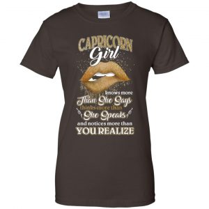 Capricorn Girl Knows More Than She Says Zodiac Birthday T-Shirts, Hoodie, Tank 23