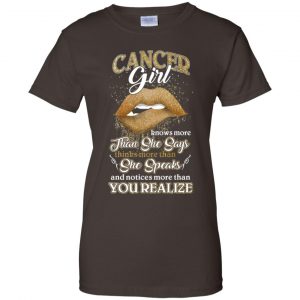 Cancer Girl Knows More Than She Says Zodiac Birthday T-Shirts, Hoodie, Tank 23