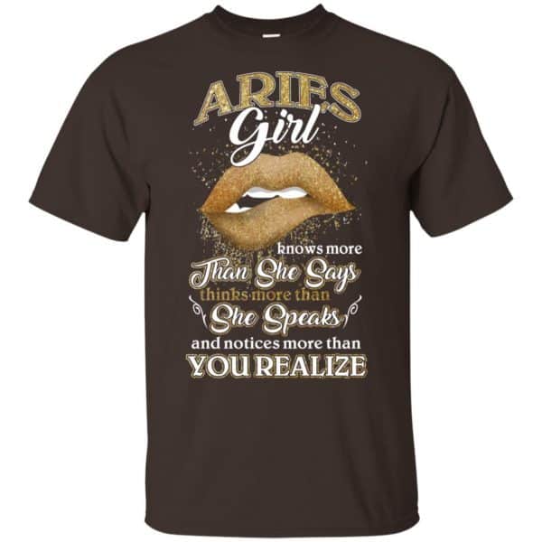 Aries Girl Knows More Than She Says Zodiac Birthday T-Shirts, Hoodie, Tank Apparel 4