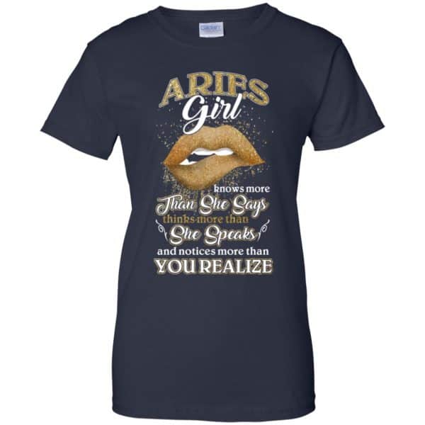 Aries Girl Knows More Than She Says Zodiac Birthday T-Shirts, Hoodie, Tank Apparel 13