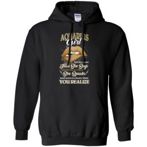 Aquarius Girl Knows More Than She Says Zodiac Birthday T-Shirts, Hoodie, Tank 18