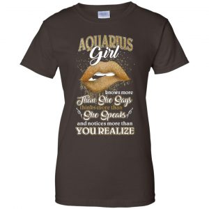 Aquarius Girl Knows More Than She Says Zodiac Birthday T-Shirts, Hoodie, Tank 23