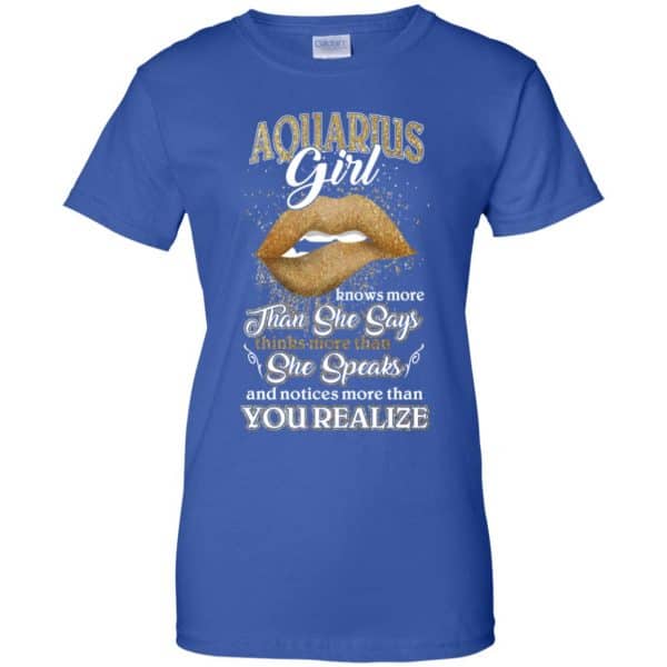 Aquarius Girl Knows More Than She Says Zodiac Birthday T-Shirts, Hoodie, Tank Apparel 14