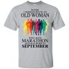 An Old Woman Who Loves Marathon And Was Born In September T-Shirts, Hoodie, Tank 2