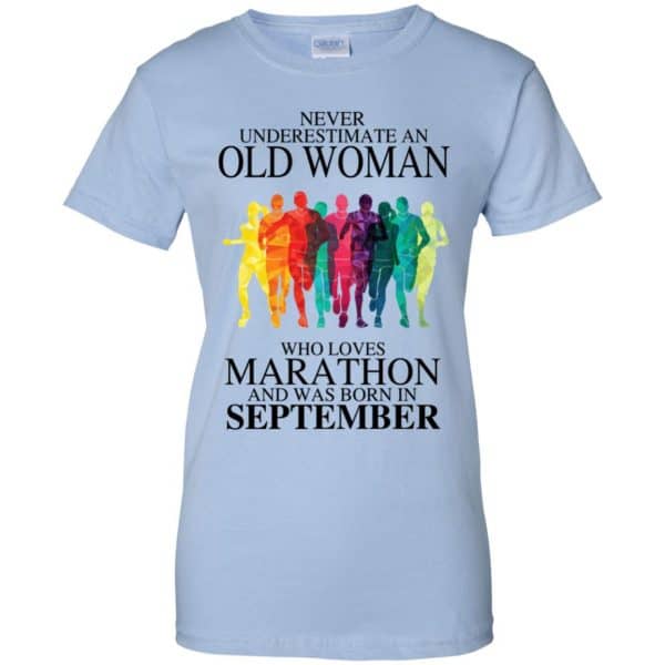 An Old Woman Who Loves Marathon And Was Born In September T-Shirts, Hoodie, Tank 13