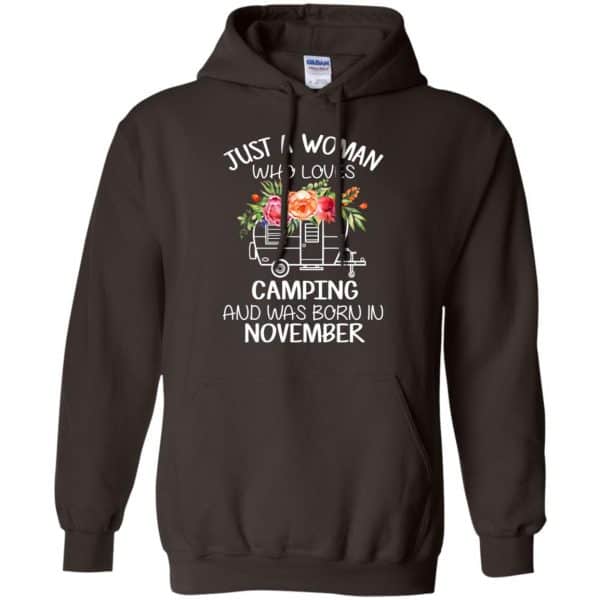 Just A Woman Who Loves Camping And Was Born In November T-Shirts, Hoodie, Tank 9
