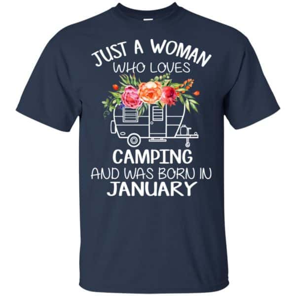 Just A Woman Who Loves Camping And Was Born In January T-Shirts, Hoodie, Tank 6