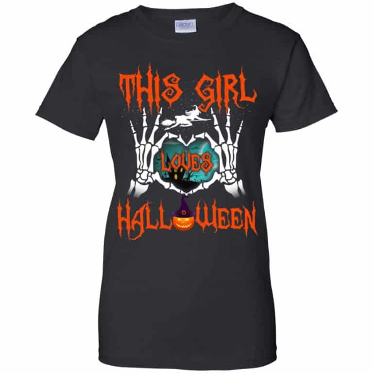 This girl loves halloween hoodie Clearance
