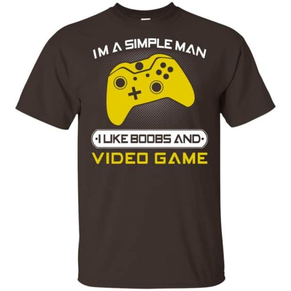 I’m A Simple Man I Like Boobs And Video Game T-Shirts, Hoodie, Tank Apparel 4