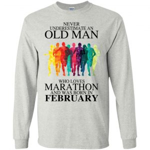 An Old Man Who Loves Marathon And Was Born In February T-Shirts, Hoodie, Tank 19