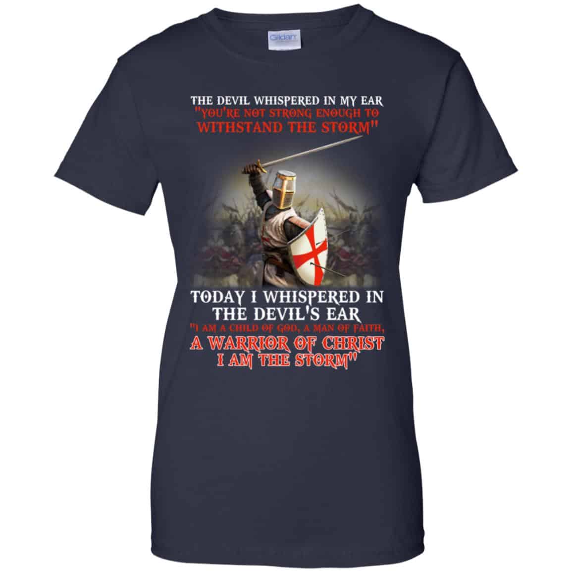 Knight Templar I Am A Child Of God A Warrior Of Christ T-Shirt Size S-5XL