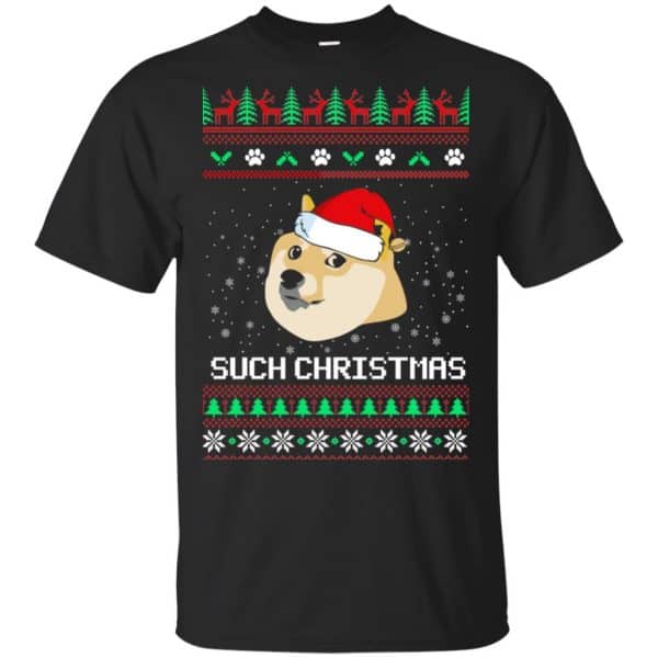 Such Christmas Doge Ugly Christmas Sweatshirt, T-Shirts, Hoodie | 0sTees
