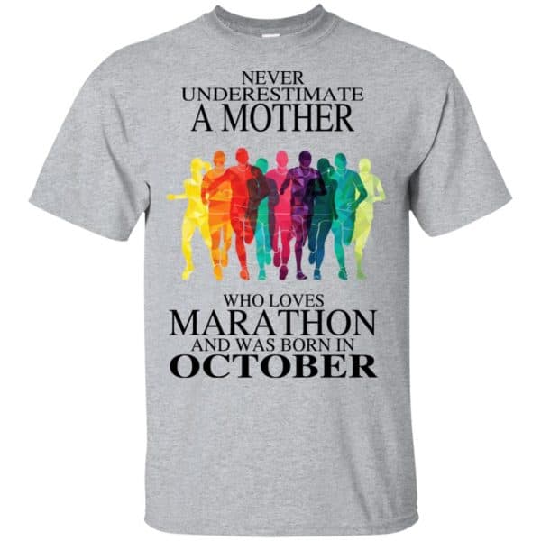 A Mother Who Loves Marathon And Was Born In October T-Shirts, Hoodie, Tank 3