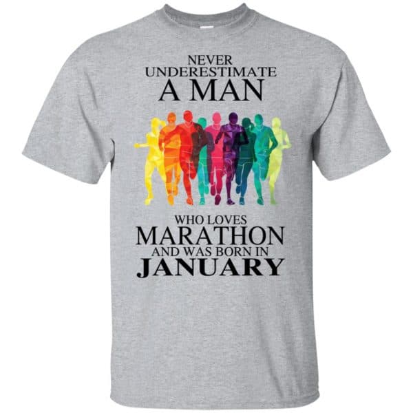 A Man Who Loves Marathon And Was Born In January T-Shirts, Hoodie, Tank 3